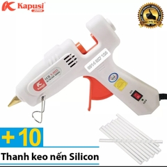 Dụng cụ bắn keo nến silicon cầm tay 20W - 60W Kapusi JAPAN, Có bán kèm keo nến (Máy bắn keo nến) Model: K-9027 và K-9023