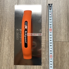 Bàn xoa răng cưa (bay răng cưa) KAPUSI Japan, lưỡi thép cán nhựa cam chắc chắn, Bh 12 tháng  diy-vietnam