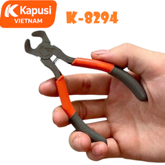 Kìm Càng Cua 5 Inch Kapusi K-8294 – Thép Cứng Không Gỉ, Nhổ Đinh Mạnh, Tay Bọc Nhựa Chống Trượt, Bh 12 tháng
