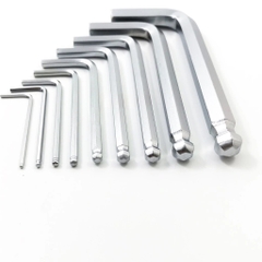 Bộ Lục Giác Bi Ngắn 9 Cây KOURITSU T04405 Từ 1.5-10mm Thép Cr-V- Hộp Khóa Lục Giác Cầm Tay Bảo Hành 12 Tháng