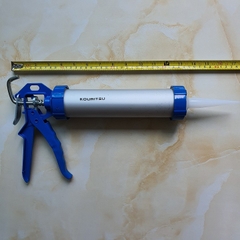 Súng Bắn Keo Silicon 9 Inch KOURITSU T14001 Vỏ Nhôm Tay Nhựa Cứng - Súng Bơm Keo Cầm Tay Bảo Hành 12 Tháng