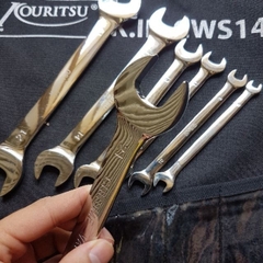 Cờ Lê Hai Đầu Mở KOURITSU Thép Hợp Kim Cr-V Cứng Cáp - Cờ Lê Cầm Tay Đủ Kích Thước Từ 6x7mm Đến 22x24mm, BH12T