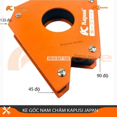 Bộ 4 ke góc nam châm KAPUSI Japan K-2013, nam châm vĩnh cửu, Bh 12  tháng