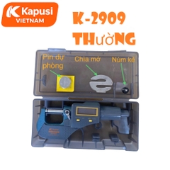 Thước Kẹp Cơ PANME Kapusi K-2908 và K-2909 ĐỘ CHIA 0.001MM, chất liệu thép cứng, trang bị màn hình LCD, Bh 12 tháng