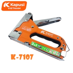 KÌM BẤM GHIM CẦM TAY 3 TRONG 1 Kapusi K-7107 – DÙNG ĐINH 13/6 & 13/8, THÉP HỢP KIM BỀN BỈ, Bh 12 tháng
