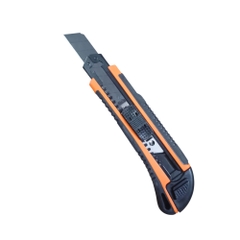 Dao Rọc Giấy Kapusi K-8747 Cao Cấp Khổ 18mm, Lưỡi Thép CRV SK5 Sắc Bén, Cán Nhựa Bọc Cao Su, Tặng 3 Lưỡi, BH 12 tháng