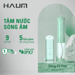 Tăm nước sóng âm HAUM HF10 Mini - Màu xanh