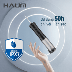 Tăm nước sóng âm HAUM HF10 Mini - Màu xanh