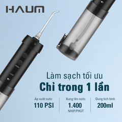 Tăm nước sóng âm HAUM HF10 Mini - Màu xanh
