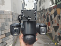 YOOSEE F56JD-20MPX Camera Wi-Fi 4 mắt 3 khung hình, có đèn báo động đỏ, chống trộm (Hộp màu | Bảo hành 12 tháng | Thùng 24c)