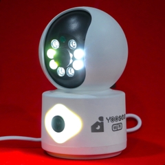 YOOSEE Q88 Blue - Cổng TypeC, Đế xoay 360 độ , đàm thoại, có màu, 2 mắt 2 khung độc lập, thùng 30c, tên khác QS415-C | Q5