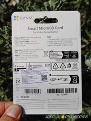 EZVIZ 64GB 100Mbps - Thẻ nhớ Chính Hãng ✌ Ezviz Việt Nam | Lifetime | Hộp 20c | Tương thích rất tốt với Camera Wifi EZVIZ C6N, H6C, H8C...