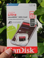 Thẻ nhớ SANDISK 256GB 120Mbp ✌ Bảo hành 1.000.000.000 lần ghi và xóa liên tục hoặc tới hết 31.12.2028