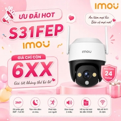IMOU S31FEP 2K 3MP (Camera Wi-Fi Cruiser SE+ | Có màu | Đàm Thoại | Phong cách PTZ | Thùng 8c)