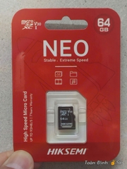Thẻ nhớ HIK SEMI 64GB NEO C1 Đỏ 92Mbps ✌ Bảo Hành 7 Năm ( Tại 5K đổi tức thì | Tại Hãng thì 10-15 ngày )