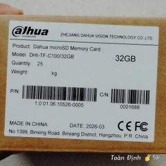 DAHUA 32G 95Mbps - Thẻ nhớ Chính Hãng ✌ Dahua Việt Nam | 7 năm | Thùng 10 Hộp 25c | Tương thích tốt với Camera Wifi