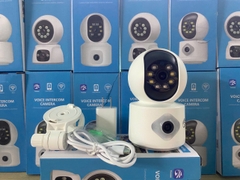 (Mới) Camera Wifi Yoosee QS415 với 2 Mắt Trong Nhà Góc Rộng, Xoay 360 Độ Có Màu Ban Đêm - Hỗ Trợ Đàm Thoại 2 Chiều - Logo 16MP