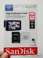 Thẻ nhớ SANDISK 64GB dòng High Edurance - Hàng Chính Hãng ✌ Tem SPC | Xuất xứ Malaysia | 2 Năm