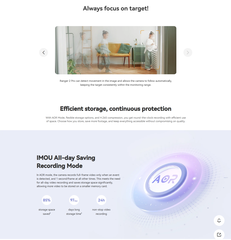 IMOU A32 PRO 3MP (RANGER 2 PRO 2K với: Wifi 6 - 5Ghz | Full Color | AOR | H.265 | 512GB | Góc rộng hơn | Loa to hơn | Nhận diện Human tốt hơn | KLT: 350g)
