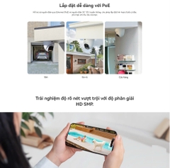 POE or LAN Outdoor IMOU PS8D 3MP / PS8D 5MP - Camera IP dạng DOME, IP67, Có mic, Có màu, Led xanh đỏ, tích hợp AI nhận diện người & xe