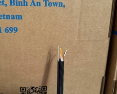 Dây 4 Lõi + Cường Lực ngoài trời - DÂY DROPWIRE CAMERA 2x(2x0.4)Cu + (7x0.33)St-PVC