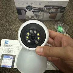 Camera Wifi YS-01 tích hợp BÓNG ĐÈN, cổng sạc CHUI ĐÈN E27, Có màu ban đêm, Xoay 360 độ , Đàm thoại, Báo động siêu to