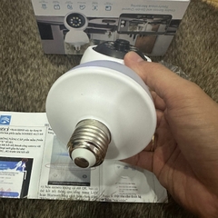 Camera Wifi YS-01 tích hợp BÓNG ĐÈN, cổng sạc CHUI ĐÈN E27, Có màu ban đêm, Xoay 360 độ , Đàm thoại, Báo động siêu to