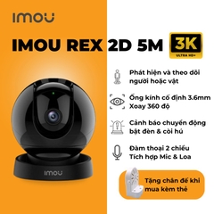 Wifi 3MP IMOU G-K2DP - hay còn gọi là REX 5M 3K | Chia sẻ tận 6 User | Nhìn tối 30 mét | Góc nhìn tận 102 độ (D)