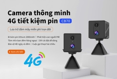 Camera sim 4G OKAM-PRO CB70 | CB75  - Camera 1080P, sim 4G, có pin 2000mAh | 3000mAh, máy ghi âm cầm tay