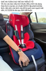 GHẾ AN TOÀN CHO TRẺ EM TRÊN Ô TÔ - Chuẩn ISOFIX | Quy định bắt buộc từ 1.1.2026
