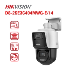 IP Camera Speed Dome 4MP Hikvision 2 mắt 2 khung hình DS-2SE2C400MWG-E/14 và  PTZ DS-2SE3C404MWG-E/14