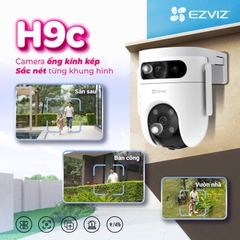 (2) EZVIZ H9C Dual Lens - Camera Wi-Fi ngoài trời 2 mắt 2 khung hình rẻ nhất của Ezviz