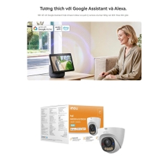 POE or LAN Outdoor IMOU PS8D 3MP / PS8D 5MP - Camera IP dạng DOME, IP67, Có mic, Có màu, Led xanh đỏ, tích hợp AI nhận diện người & xe