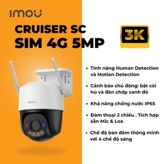 4G IMOU K7FP-5HOTE-4G (Camera 5MP | Outdoor | FullColor | Sóng sim 4G mọi nhà mạng Việt Nam)