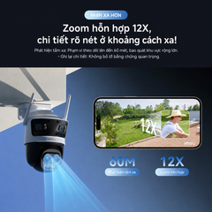 (5.0Ghz) IMOU Cruiser Pano Z 13M ( 4MP + 4MP + 5MP) - IPC-S76DP-13M0N - Camera siêu zoom 12X & Góc Rộng 4 Ống kính (Dự kiến 22.06 có hàng)
