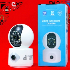 YOOSEE Q88 Blue - Cổng TypeC, Đế xoay 360 độ , đàm thoại, có màu, 2 mắt 2 khung độc lập, thùng 30c, tên khác QS415-C | Q5