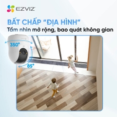 EZVIZ H6C G1 4K 8MP - Camera Wi-Fi "Anh Hói" với góc dọc tới 85 độ, Chạm để gọi điện, Đàm thoại 2 chiều, Ghi hình màu ban đêm, đặc biệt có True-WDR