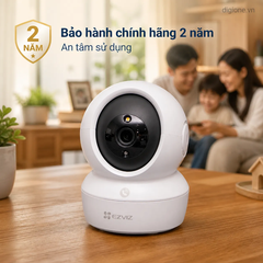 (5.0Ghz) Camera 4MP EZVIZ H6C PRO 2K+ | C6N PRO 2K+ ( Có màu ban đêm | Nút Gọi | Đàm thoại | Xoay 360 | Thùng 30c | 2 mã chỉ khác NNK, còn lại y chang )