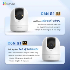 (3) EZVIZ C6N G1 Series  2K | 3K | 4K (Nổi bật với góc nhìn rộng và chống ngược sáng tốt hơn | Ban đêm có Màu | Đàm thoại | Xoay 360 | Thùng 30c)