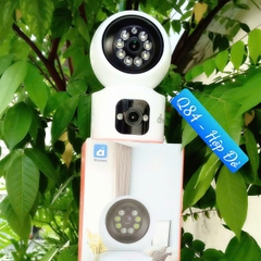 YOOSEE Q84 Red - Camera H7C phiên bản YOOSEE, cổng TypeC, Đế xoay 360 độ , đàm thoại, có màu, 2 mắt 2 khung độc lập, thùng 30c