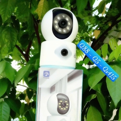 YOOSEE Q88 Blue - Cổng TypeC, Đế xoay 360 độ , đàm thoại, có màu, 2 mắt 2 khung độc lập, thùng 30c, tên khác QS415-C | Q5