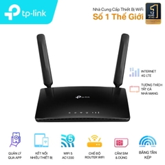 Bộ phát WiFi từ Sim 4G TP-Link Mr100 (Hai râu, hai cổng LAN, để bàn)