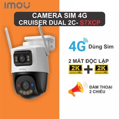 4G IMOU S7XCP-6MP (Camera sim 4G duals 3MP+3MP | Outdoor | FullColor | Sóng sim 4G mọi nhà mạng Việt Nam | Có cổng LAN dự phòng)