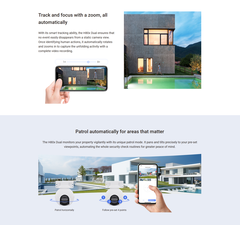 EZVIZ H80x Camera Wi-Fi ngoài trời 8MP+2MP Pan & Tilt Camera 4mm (87°) Dual Fixed Lens