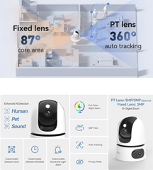 Camera Wi-Fi 10MP IMOU S2XP Dual Mix 5MP + 5MP (2 mắt 2 khung hình)
