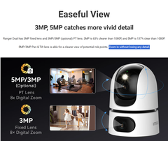 Camera Wi-Fi 10MP IMOU S2XP Dual Mix 5MP + 5MP (2 mắt 2 khung hình)