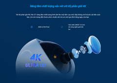 EZVIZ H6C G1 4K 8MP - Camera Wi-Fi "Anh Hói" với góc dọc tới 85 độ, Chạm để gọi điện, Đàm thoại 2 chiều, Ghi hình màu ban đêm, đặc biệt có True-WDR