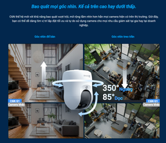 EZVIZ C6N G1 4K 8MP - Camera Wi-Fi "Lão Hói" với góc dọc tới 85 độ, Chạm để gọi điện, Đàm thoại 2 chiều, Ghi hình màu ban đêm, đặc biệt có True-WDR