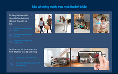 EZVIZ C6N G1 4K 8MP - Camera Wi-Fi "Lão Hói" với góc dọc tới 85 độ, Chạm để gọi điện, Đàm thoại 2 chiều, Ghi hình màu ban đêm, đặc biệt có True-WDR