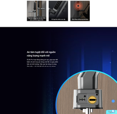 EZVIZ DL06 Pro - Khóa Vân Tay Hai Mặt Thông Minh Bảo vệ kép, tiện lợi gấp đôi